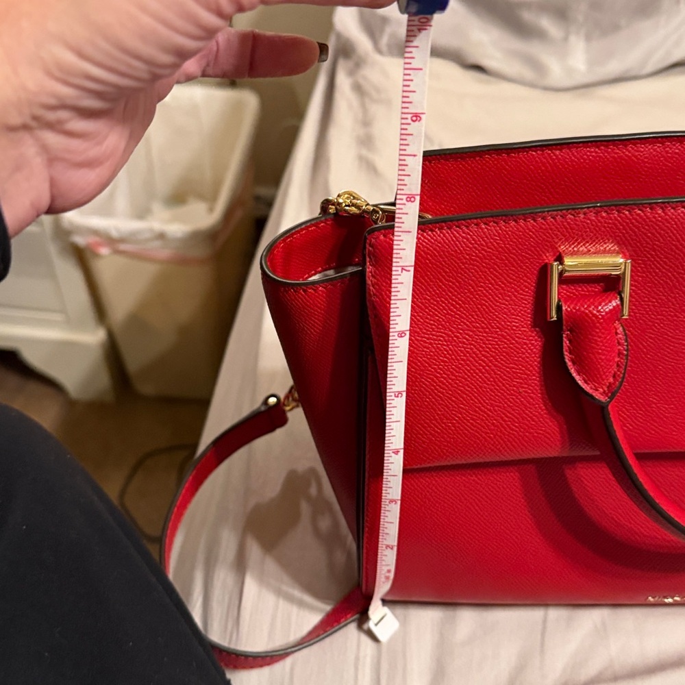 Michael Kors Cherry Red Satchel - Picture 12 of 13